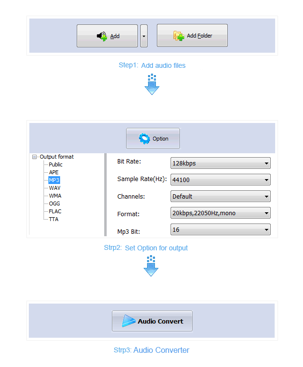  Step of Boxoft audio converter