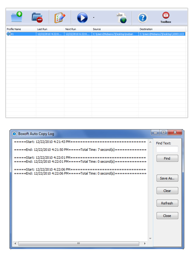 Boxoft auto copy Screenshots