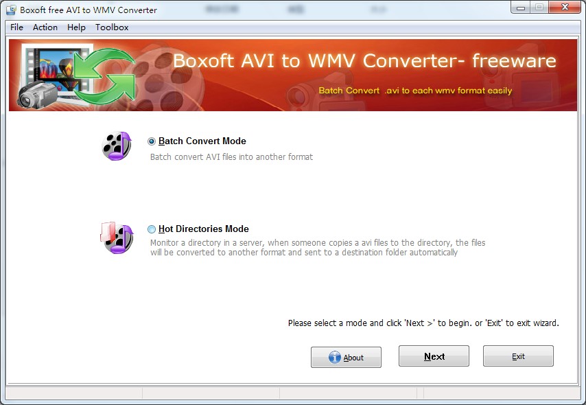 Boxoft AVI to FLV Converter (freeware) software