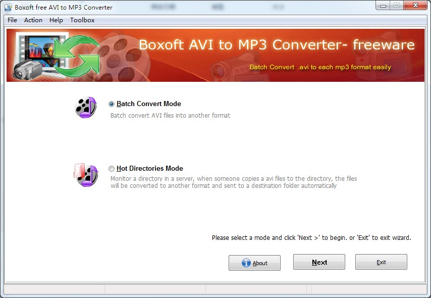 Boxoft AVI to MP3 Converter (freeware) 1.0 full