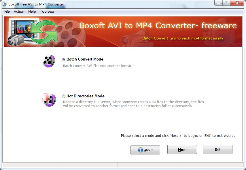 Boxoft AVI to MP4 Converter (freeware) 1.0 full