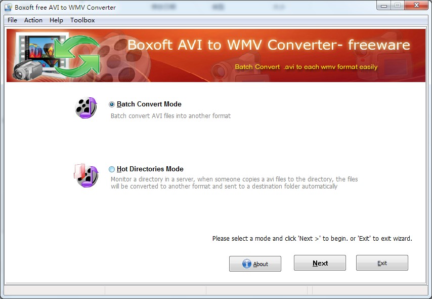 Boxoft AVI to WMV Converter (freeware) 1.0 full