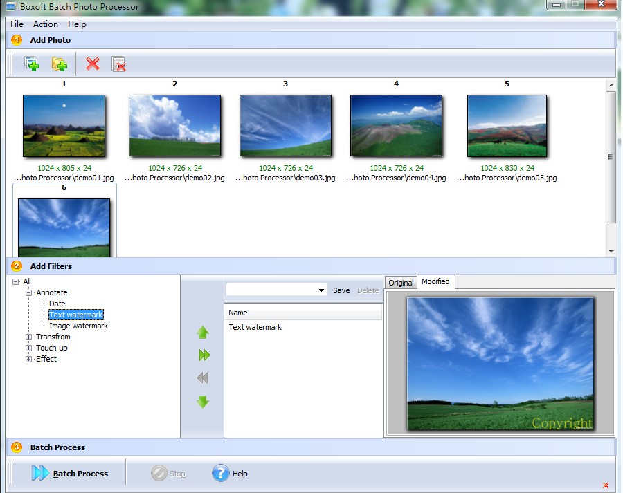 Windows 8 Boxoft Batch Photo Processor full