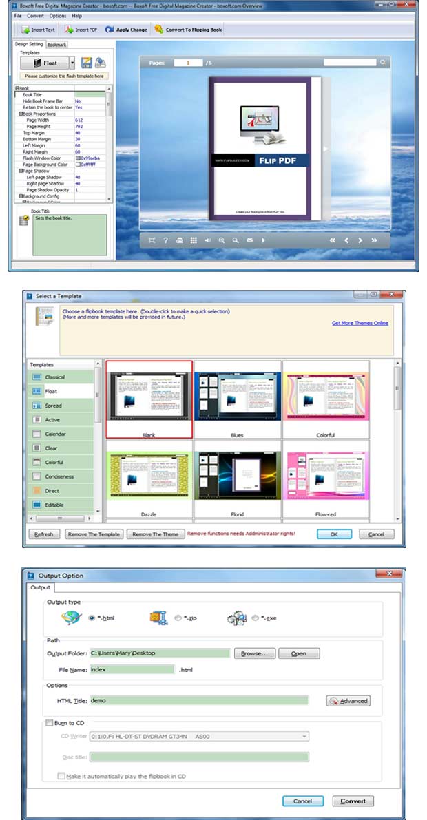 Boxoft Free Digital Magazine Creator(freeware) screenshot