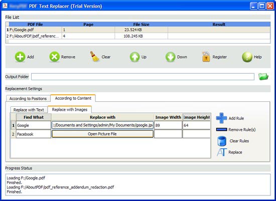 PDF Find and Replace software