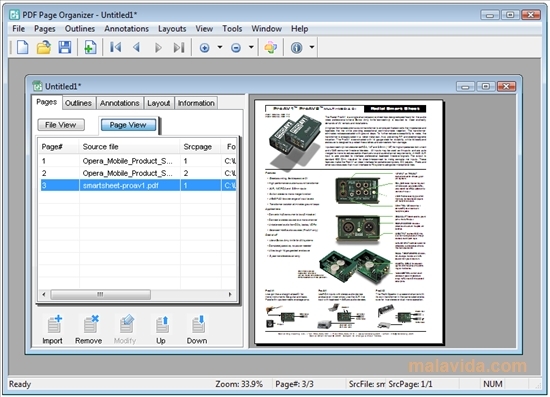 PDF Page Organizer software