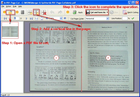 PDF Page Split software