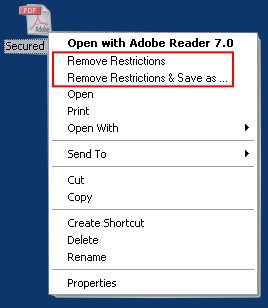 PDF Restrictions Clean