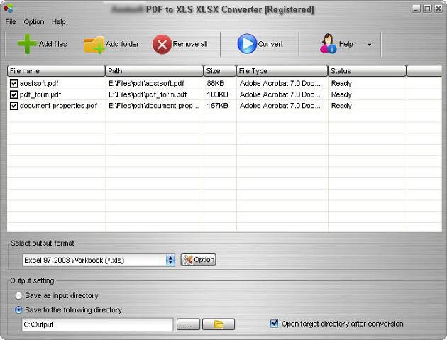 PDF to Excel converter software