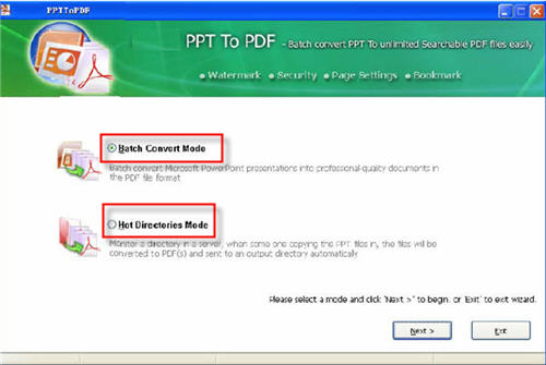 MS PPT to PDF transformer software