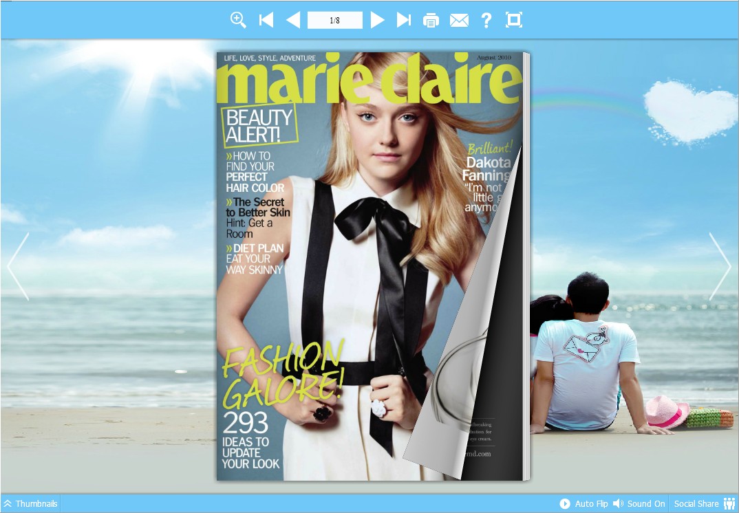 Windows 7 Free jQuery HTML5 Flip Magazine Creator 3.4 full