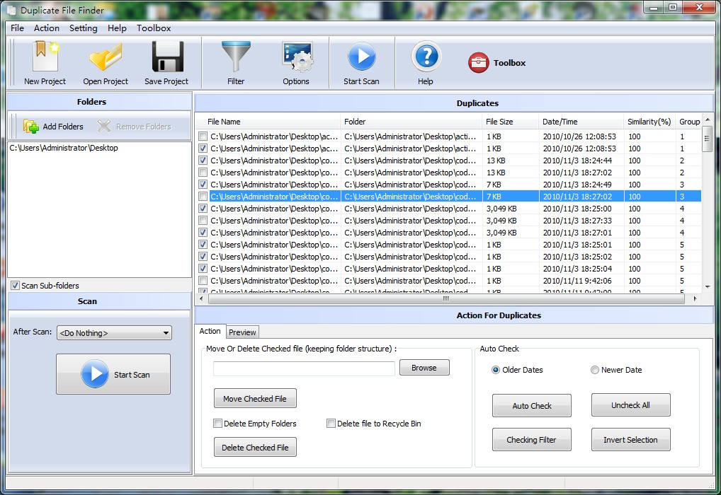 Windows 8 Boxoft Duplicate File Finder full