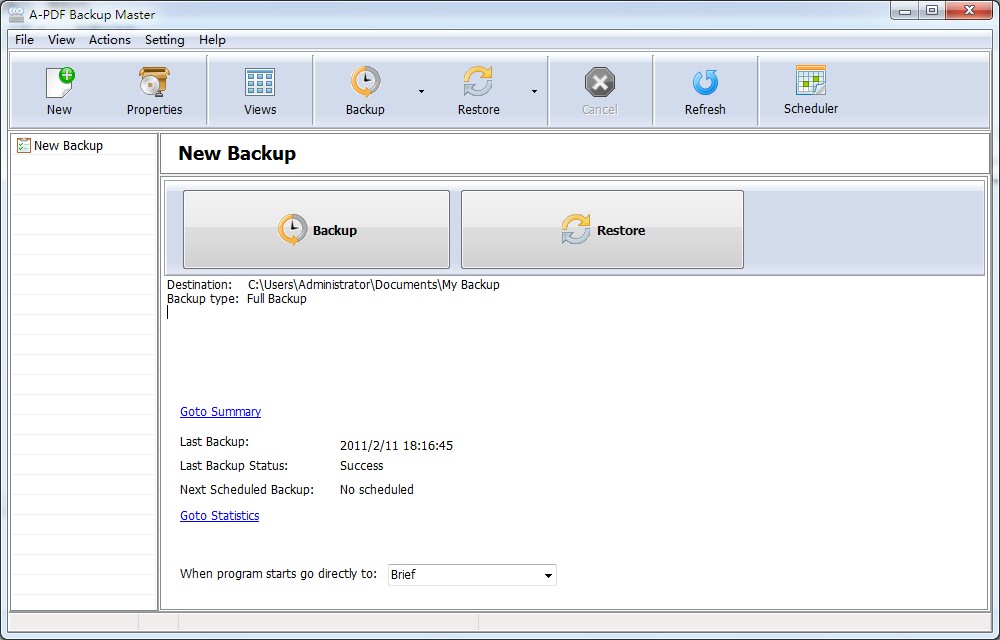 Boxoft Easy Backup screenshot