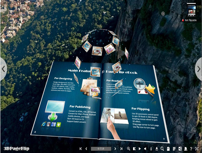flip book maker of 3D PageFlip Pro Screenshot
