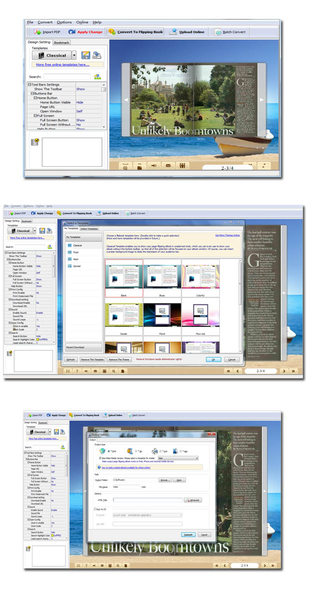 Boxoft Free Flip Book Builder Screenshots