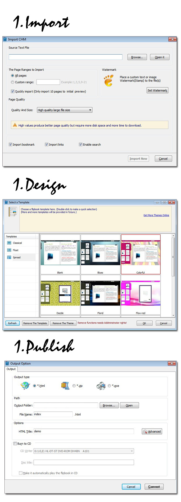 How to use Boxoft Free Flip Book Software