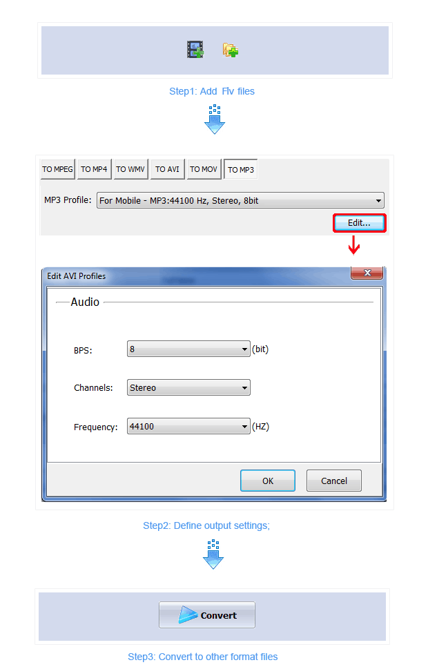  Step of Boxoft flv converter