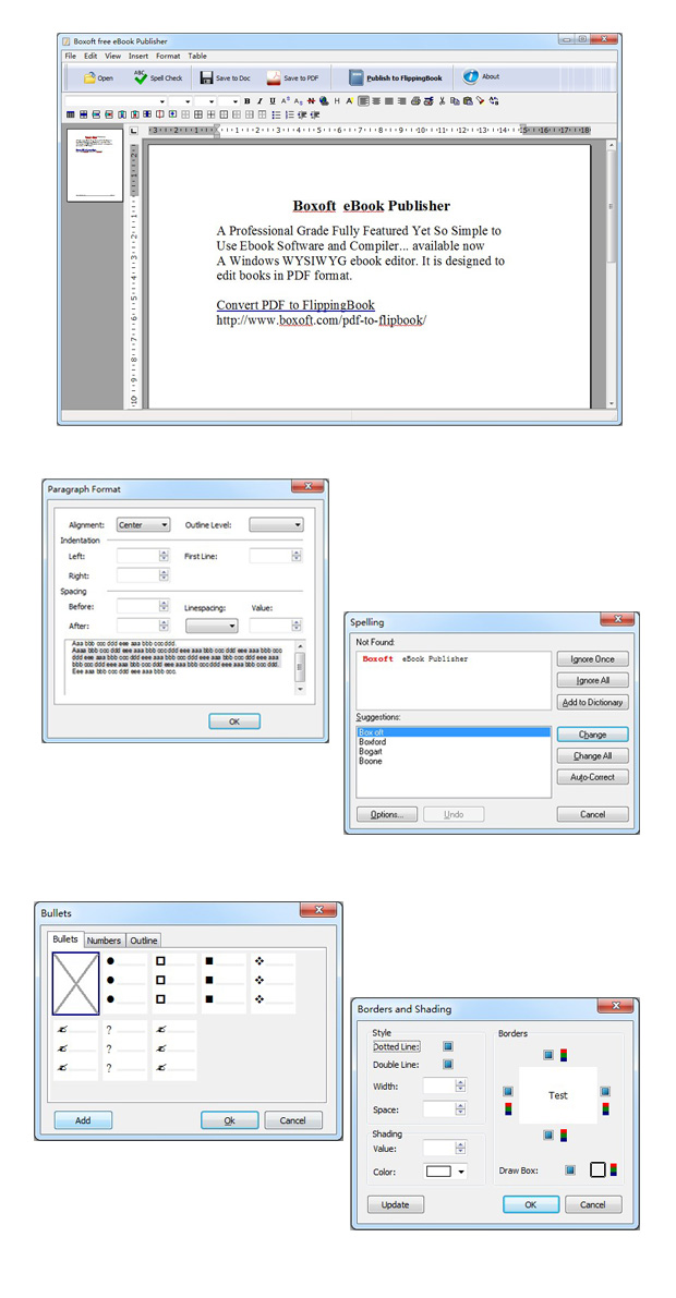 Boxoft Free eBook Publisher Screenshots