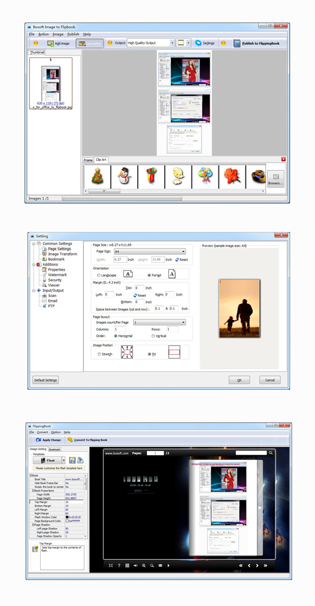 Boxoft Image to Flipbook screenshot