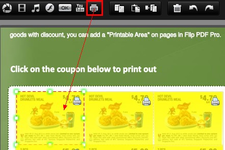 How to add print area on flip pages by Indesign to Flipbook Converter