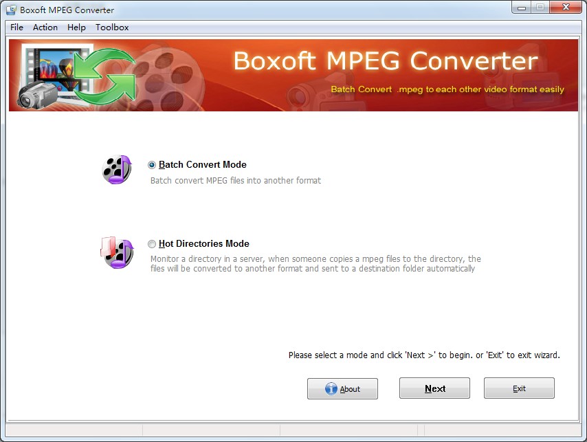 Boxoft MPEG Converter screenshot