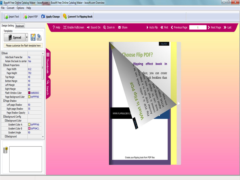 Boxoft Free Online Catalog Maker software