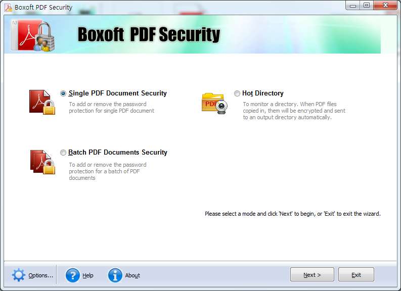 Remove or Apply password security and restriction on PDF files