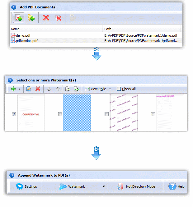  Step of Boxoft pdf stamper