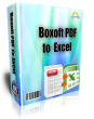 Box shot of Boxoft PDF to Excel