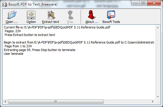 Boxoft Free PDF To Text Converter 1.1