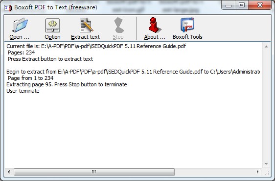 Windows 8 Boxoft Free PDF To Text Converter (freeware) full