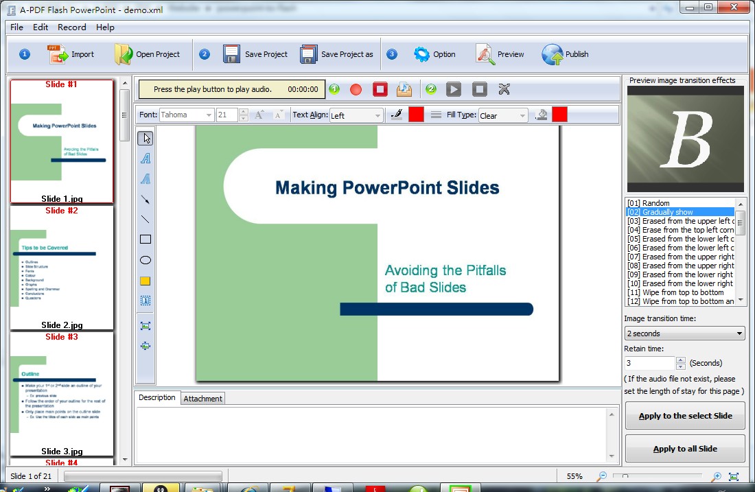 Convert PowerPoint to Flash, PowerPoint to Flash converter