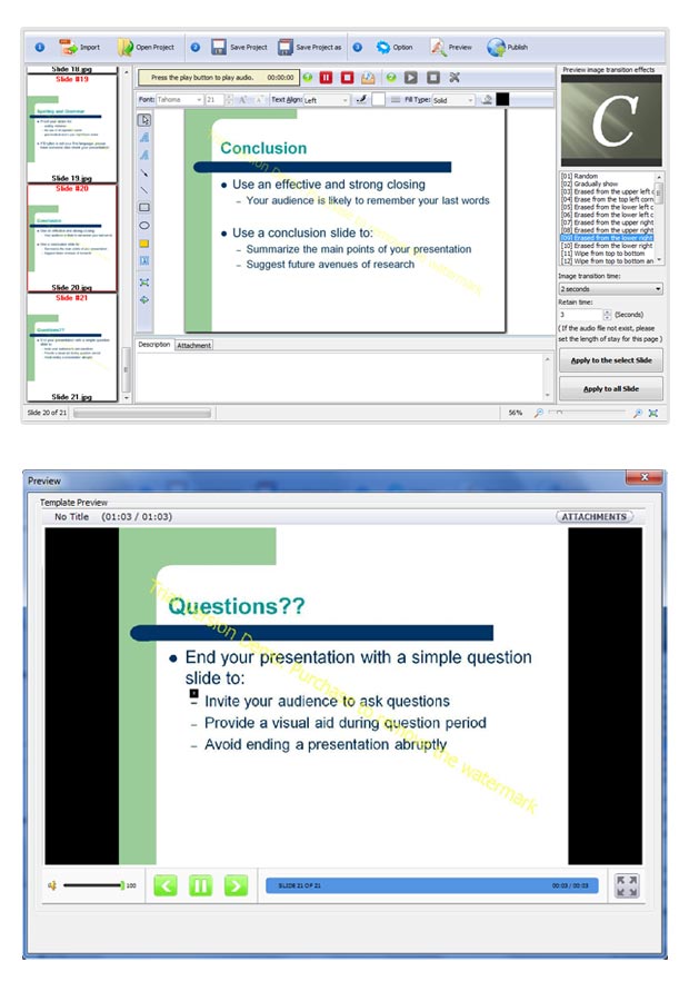 Boxoft PowerPoint to Flash Screenshots