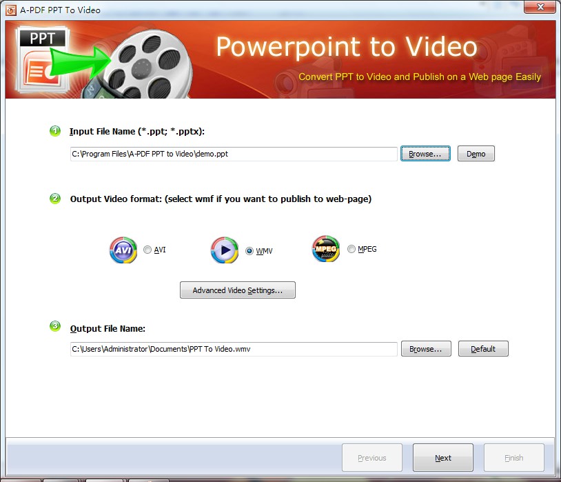Windows 7 Boxoft PPT to Video 2.1 full