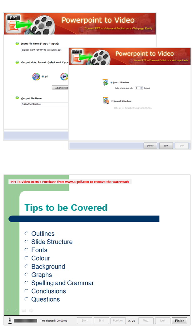Boxoft PPt to Video Screenshots