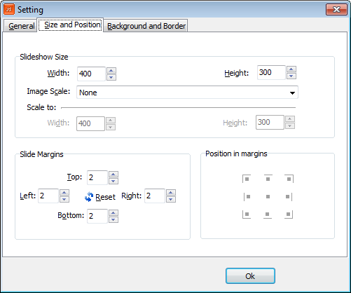 output javascript sildeshow properties.