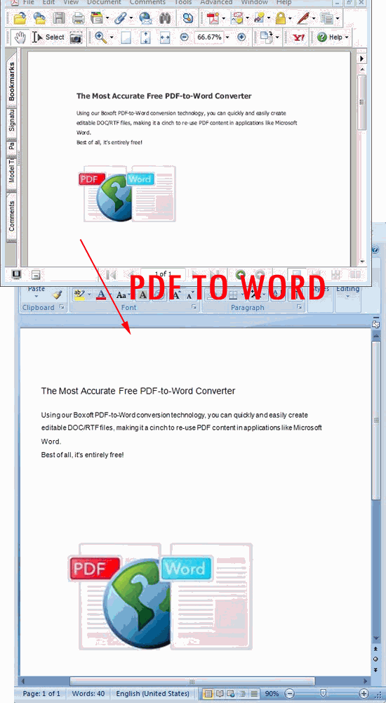 convert pdf to word