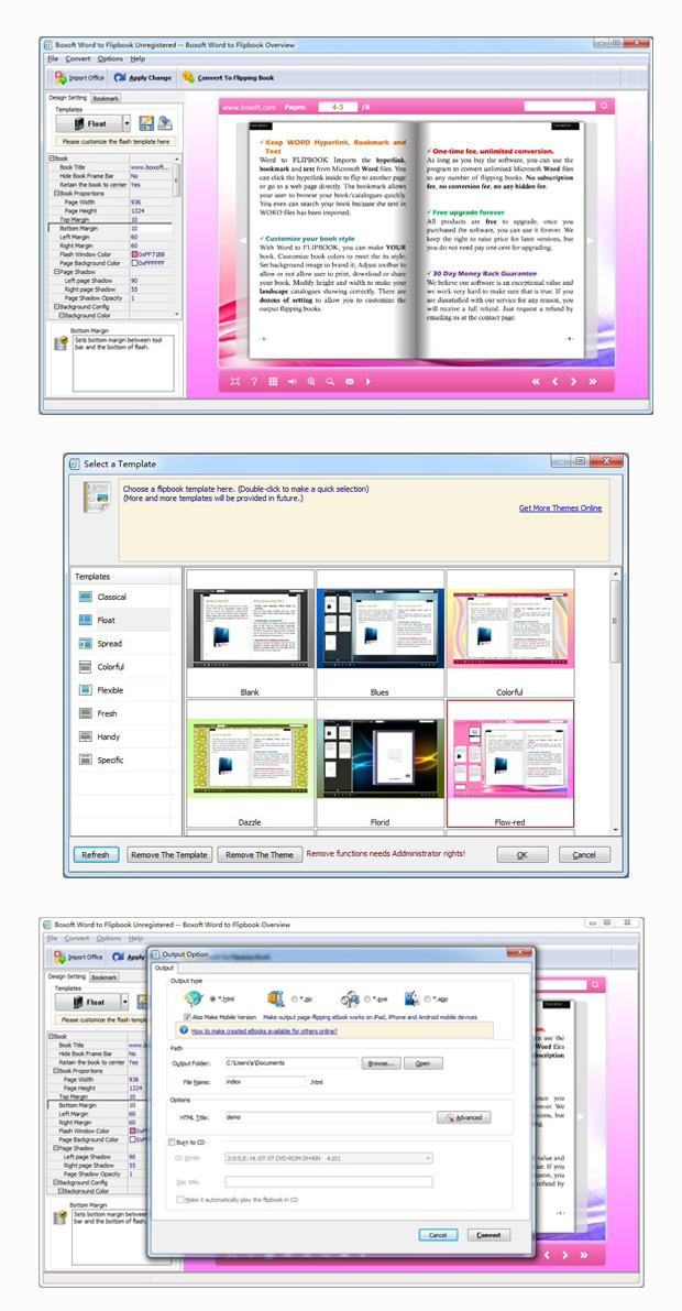 Boxoft Word to Flipbook Screenshots